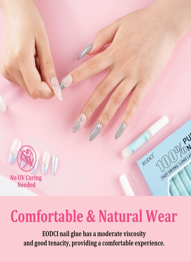 EODCI 12pcs Nail Glue Super Strong for Acrylic Nails Press on Nails Professional for Nail Tips Fake Nails False Nails Long Lasting Glue for Stick On Nails Broken - Image 5